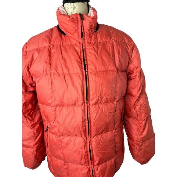 Lands End Women Pink XSP 2-4) Reversible Quilted Down Puffer Goose Down‎ Jacket - Picture 2 of 6
